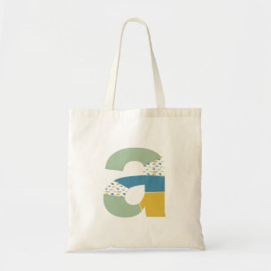 Tote Bag Lettre Abstraite moderne A Monogramme Initial