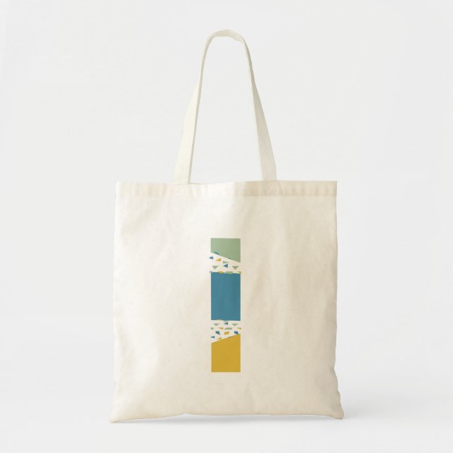 Tote Bag Lettre Abstraite moderne L Monogramme Initiale (Devant)