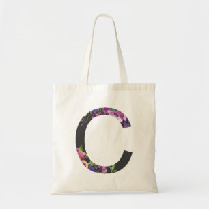 Tote Bag LETTRE FLEUVE BOtanique C MONogramme