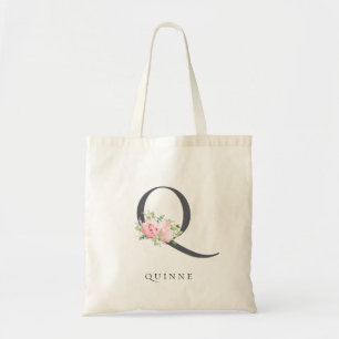 Tote Bag LETTRE FLORALE BOURSE FROIDE Q MONogramme