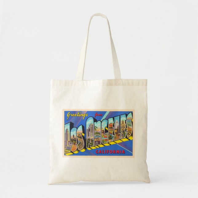 Tote Bag LETTRE GRANDE LETTRE CA DE Los Angeles (Devant)