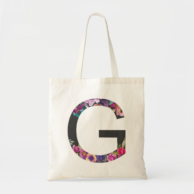 Tote Bag LETTRE POPULAIRE BOtanique G MONogramme (Devant)