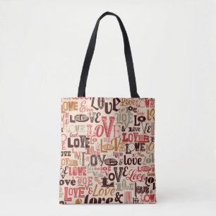 Tote Bag Lettres colorées - Conception de texte