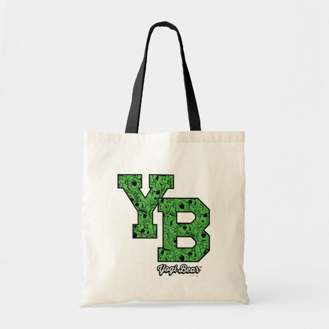 Tote Bag Lettres de Varsité à motifs de l'ours de Yogi (Devant)