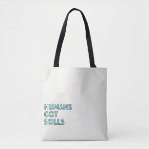 Tote Bag Lettres sarcelles les humains ont des compétences