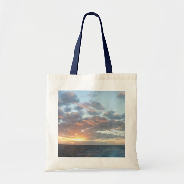 Tote Bag Lever du soleil sur Sea I Pastel Seascape (Devant)