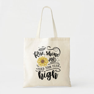 Tote Bag Levez la lueur et tenez la tête haute