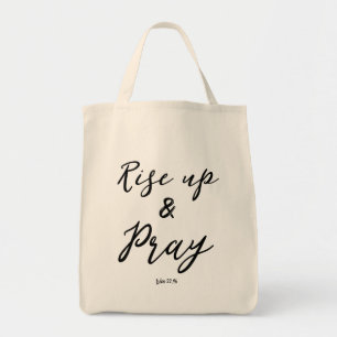 Tote Bag Levez-vous et priez chrétien