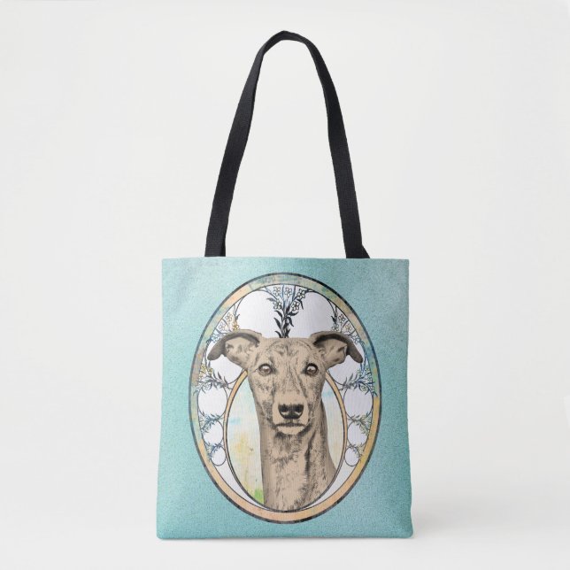 Tote Bag Lévrier Tan (Devant)