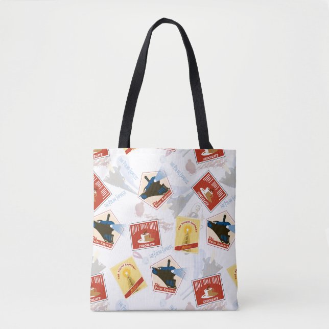 Tote Bag L'Express polaire | Motif d'autocollant rétro (Devant)