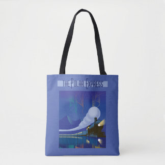 Tote Bag L'Express polaire | Northern Lights Vintage voyage