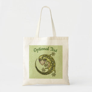 Tote Bag Lézard vert