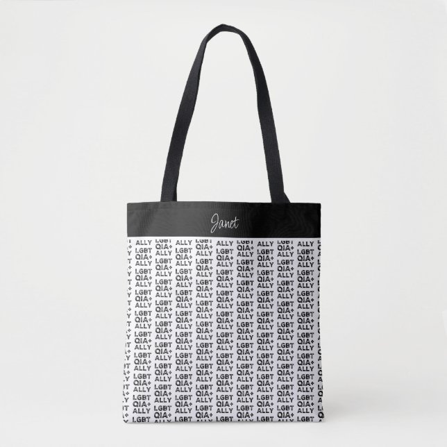 TOTE BAG LGBTQIA+ALLY (Devant)