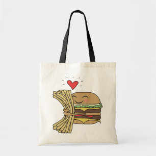 Tote Bag L'hamburger aime des fritures