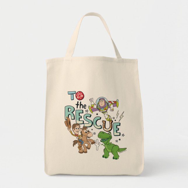Tote Bag L'Histoire Du Jouet "À La Secourt" (Devant)