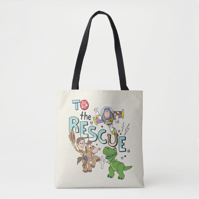 Tote Bag L'Histoire Du Jouet "À La Secourt" (Devant)