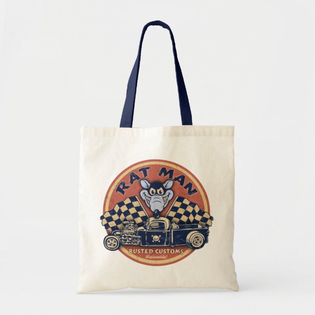 Tote Bag L'homme de rat s'est rouillé des coutumes (Devant)