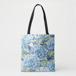 Tote Bag L'hortensia bleu vont partout fourre-tout