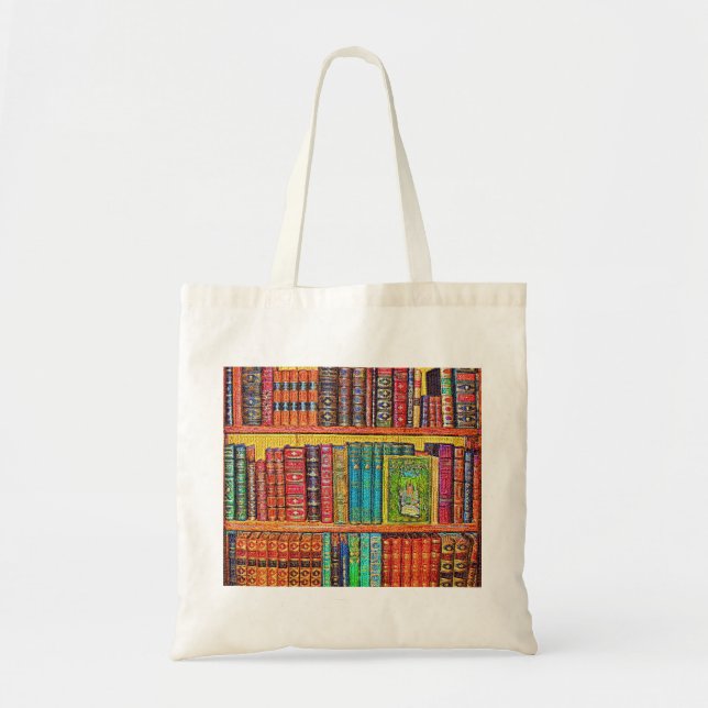 Tote Bag Library Books (Devant)