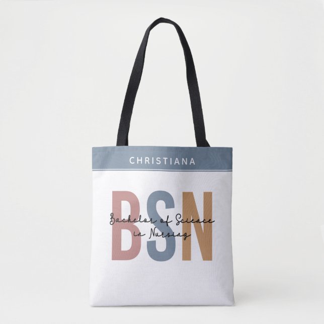 Tote Bag Licence BSN en sciences infirmières sur mesure (Devant)