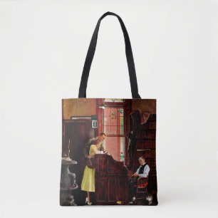 Tote Bag Licence de mariage par Norman Rockwell
