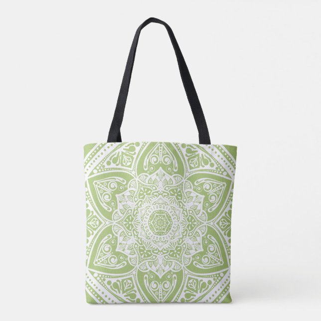 Tote Bag Lichen Mandala (Dos)
