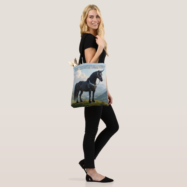 Tote Bag Licorne Chanceuse (Sur le modèle)