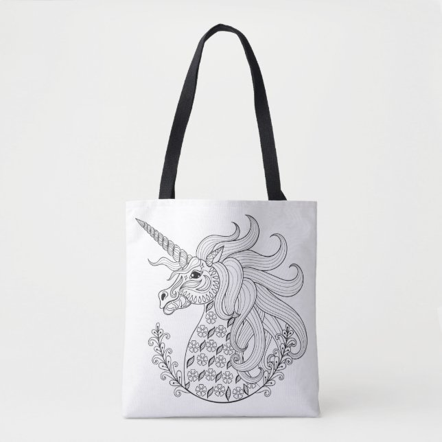 Tote Bag Licorne inspirée 3 (Devant)