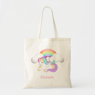 Tote Bag Licorne Magique Adorable, Arc-en-ciel