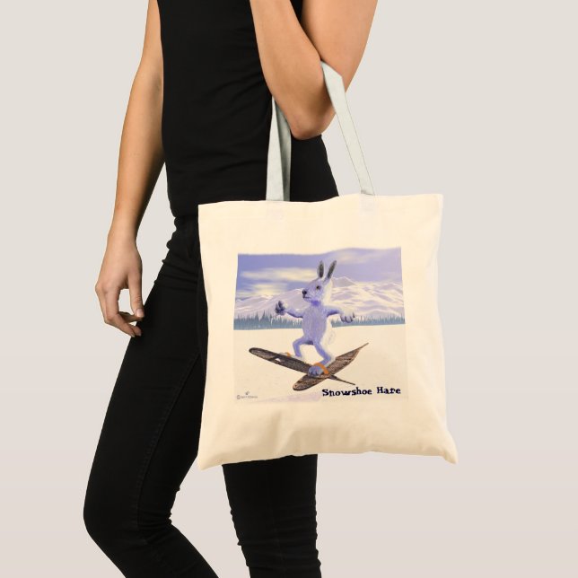 Tote Bag Lièvre de raquette (Devant (produit))