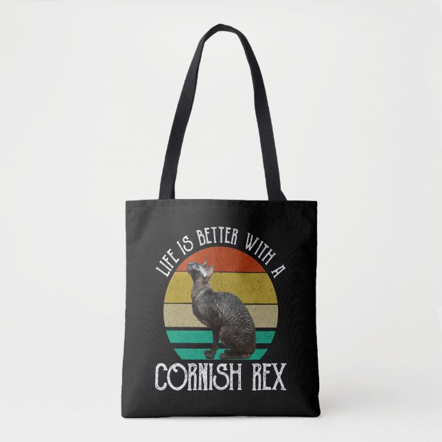 Tote Bag Life Is Better With A Cornish Rex (Devant)
