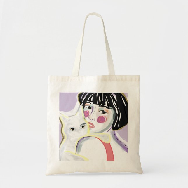 TOTE BAG LIFE IS BETTER WITH CATS (Devant)