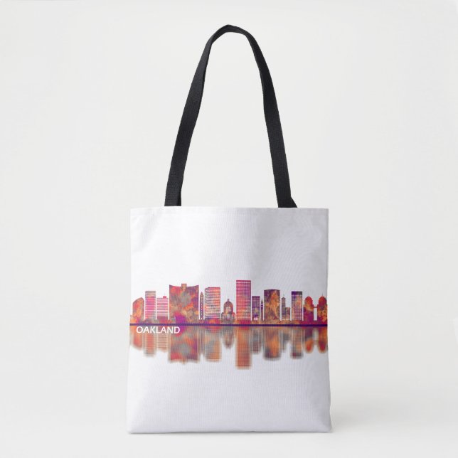 Tote Bag Ligne aérienne Oakland California (Devant)