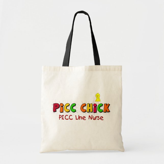 Tote Bag LIGNE cadeaux de PICC d'infirmière (Devant)