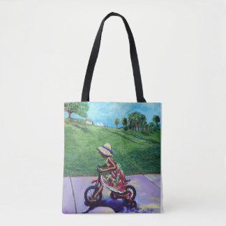 Tote Bag Ligne d'arrivée mignonne Fourre-tout