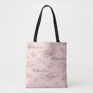 Tote Bag Ligne d'art moderne personnalisée pour la fête des