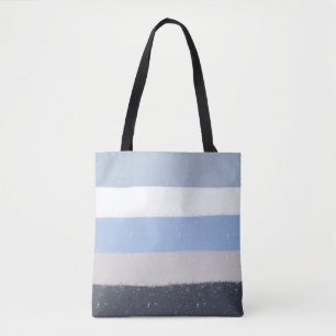 Tote Bag Lignes bleues