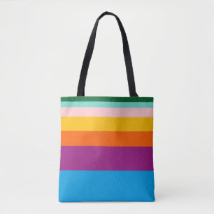 Tote Bag Lignes colorées