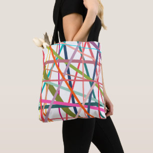 Tote Bag Lignes colorées
