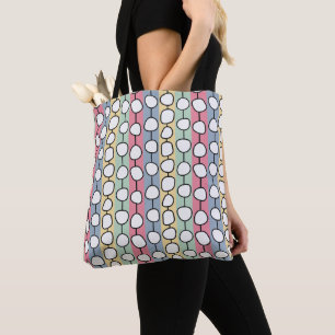 Tote Bag Lignes colorées Pastel MCM