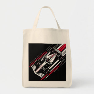 Tote Bag Lignes de vitesse de voiture de course de formule
