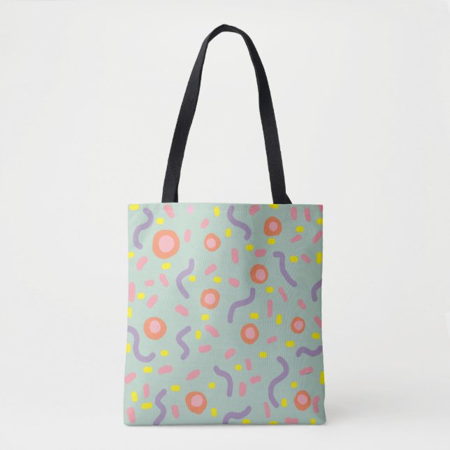 Tote Bag Lignes et points Confetti Joy  (Devant)