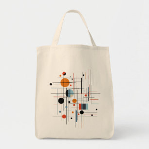 Tote Bag Lignes minimalistes modernes géométriques abstrait