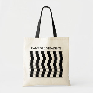 Tote Bag Lignes parallèles illusion géométrique-optique