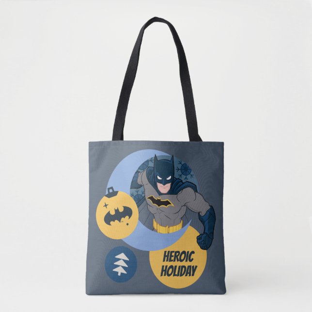 Tote Bag Ligue de Justice Batman Holiday Bauble (Devant)