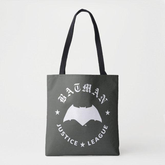 Tote Bag Ligue de Justice | Batman Retro Bat Emblem (Devant)