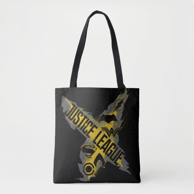 Tote Bag Ligue de Justice | Symboles de la Ligue et de l'éq (Devant)