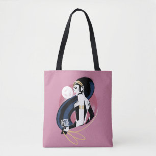 Tote Bag Ligue de la justice  Profil de la femme Wonder Pop