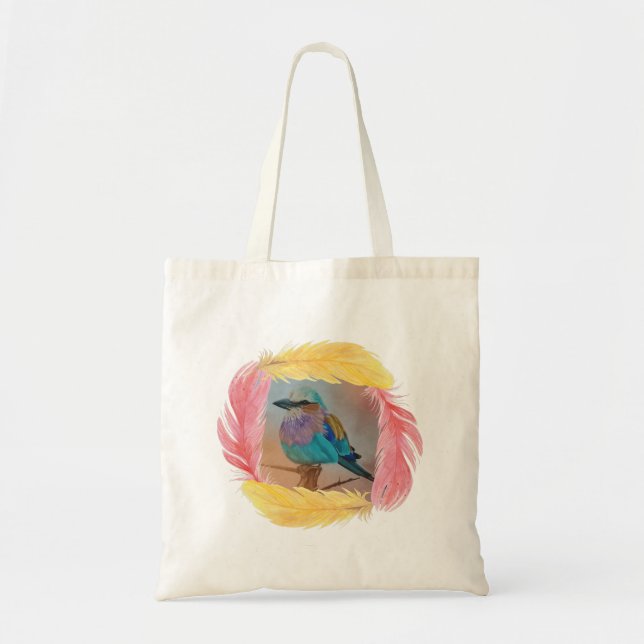 Tote Bag Lilac Breasted Roller (Devant)