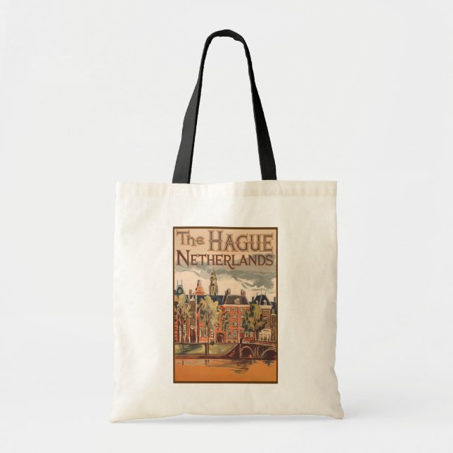 Tote Bag L'illustration de La Haye Pays-Bas (Devant)